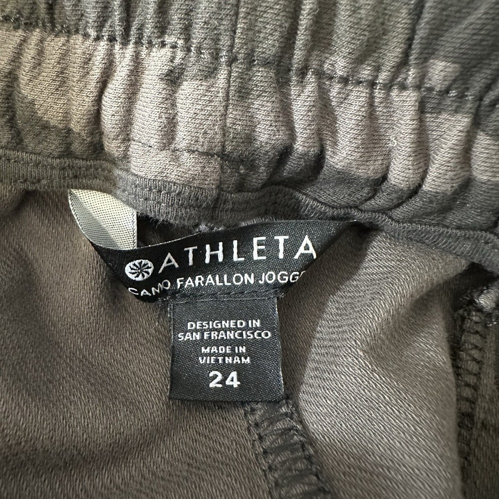 Athleta Farallon Camo Thick Knit Joggers Cotton Stretch Pockets Women's Plus 24 - Picture 13 of 13